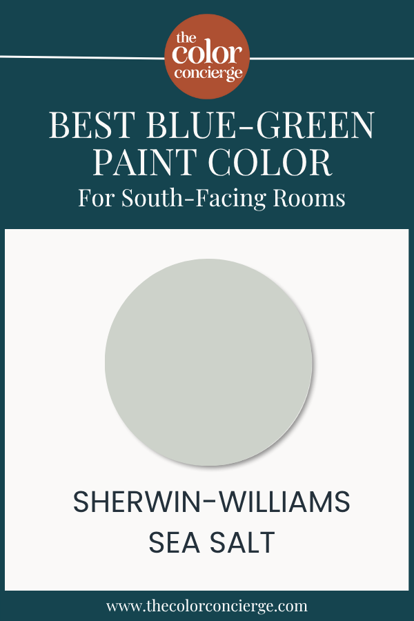 Best blue-green paint swatch for South-Facing rooms