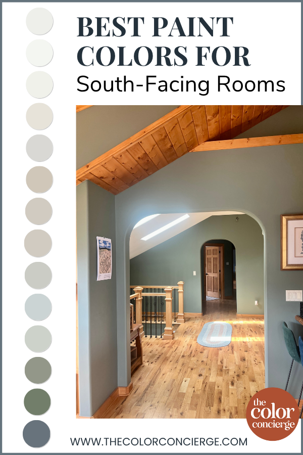 A series of the best paint colors for South-facing rooms. 
