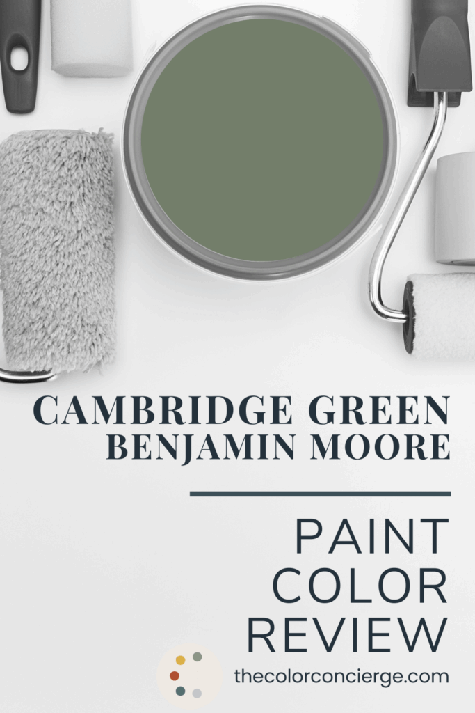 A bucket of paint of BM Cambridge Green