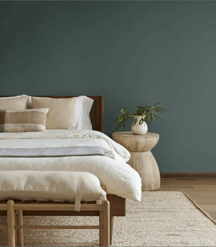 Bedroom with Hidden Gem paint