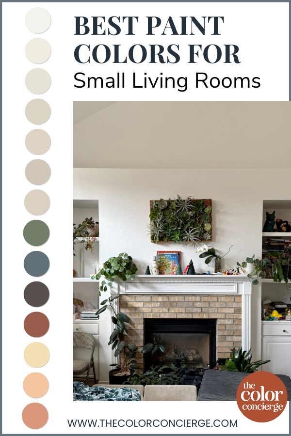 18 paint swatches of the best paint colors for small living rooms