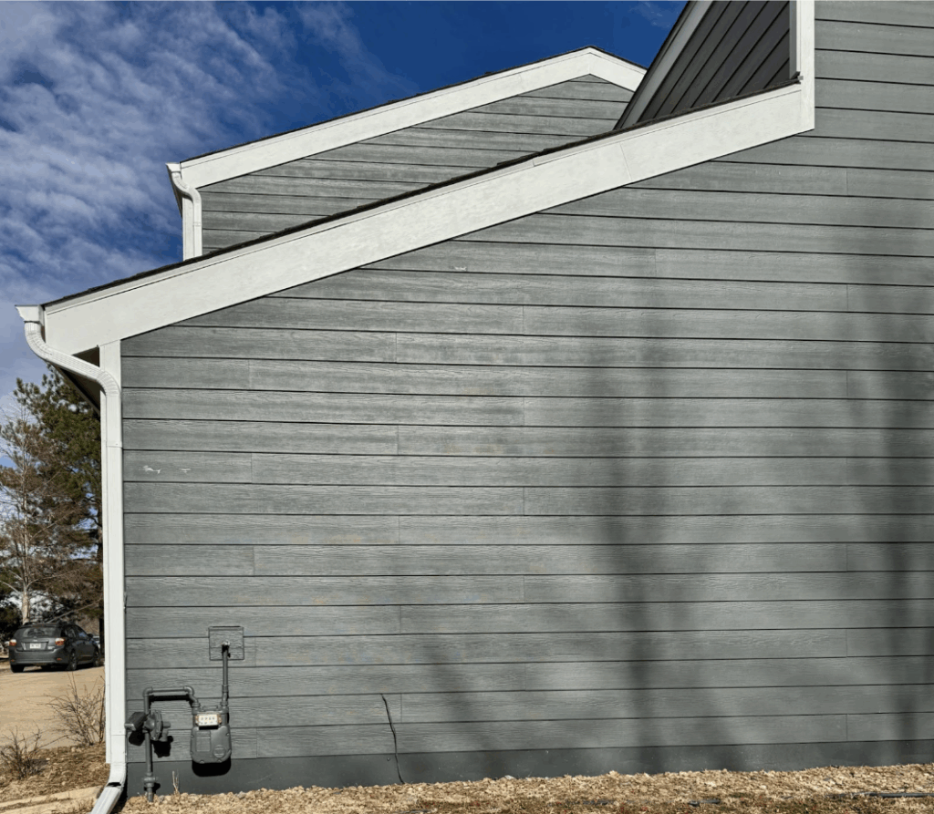 James Hardie Iron Gray exterior siding
