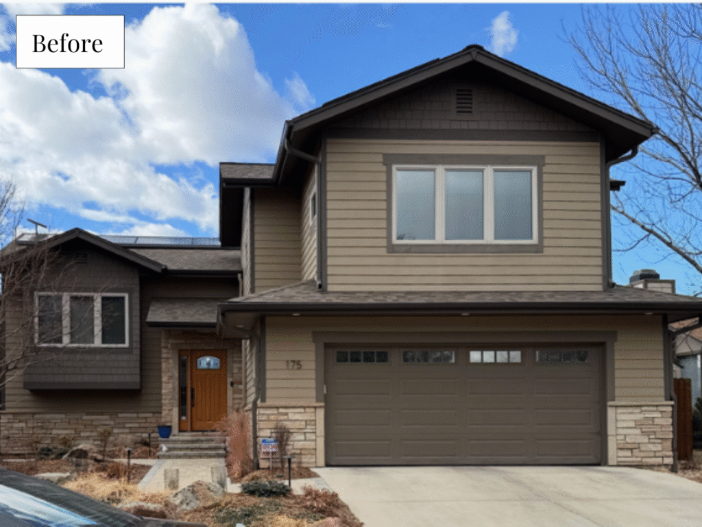 Before photo of Colorado craftsman house