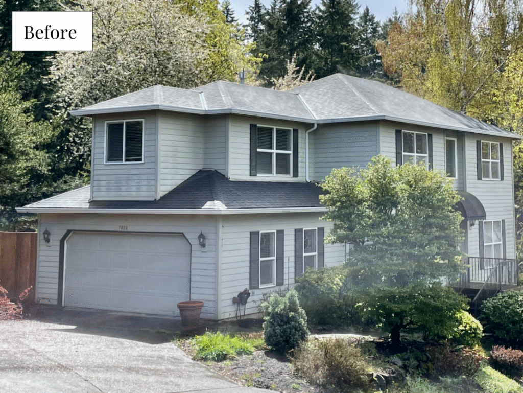 before photo of an Oregon home