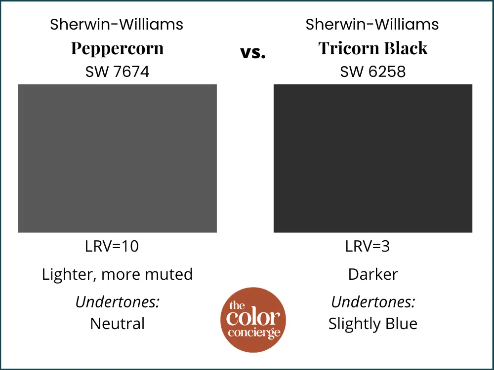 SW Peppercorn vs SW Tricorn Black