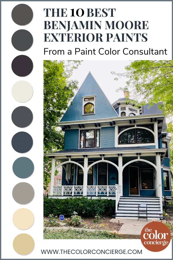 a Benjamin Moore exterior paints color palette