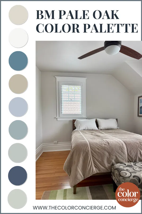 Benjamin Moore Pale Oak Color Palette | Color Concierge