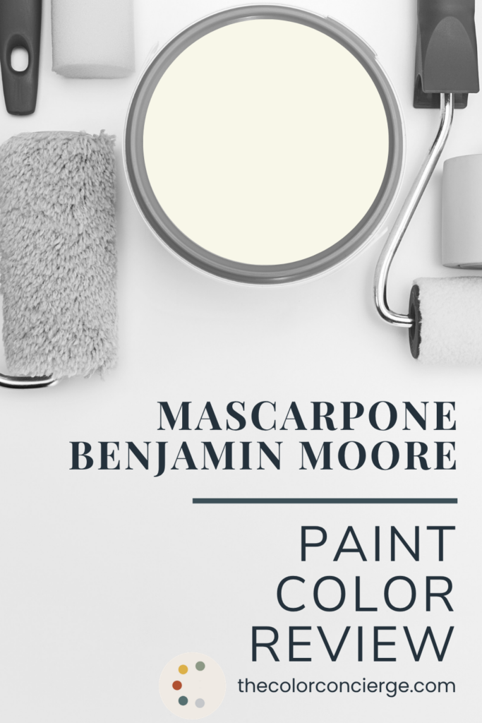 Mascarpone paint in a bucket