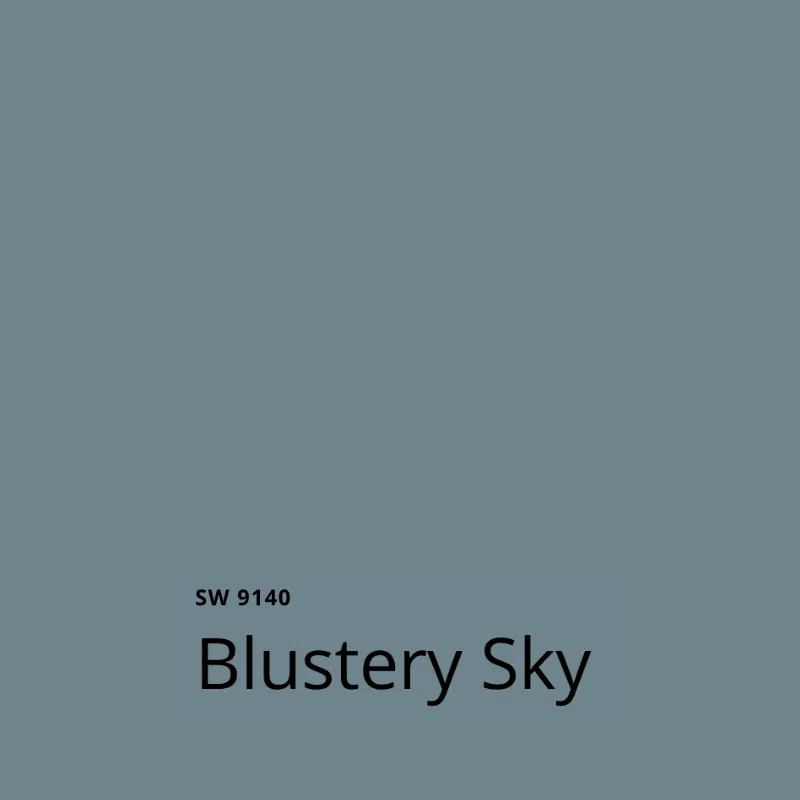 Sherwin-Williams Blustery Sky paint swatch