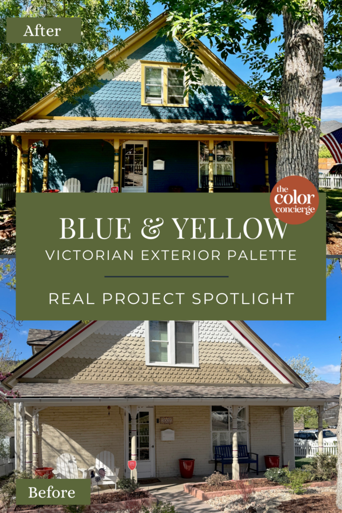before and after photo of a Victorian home in Denver, Colorado