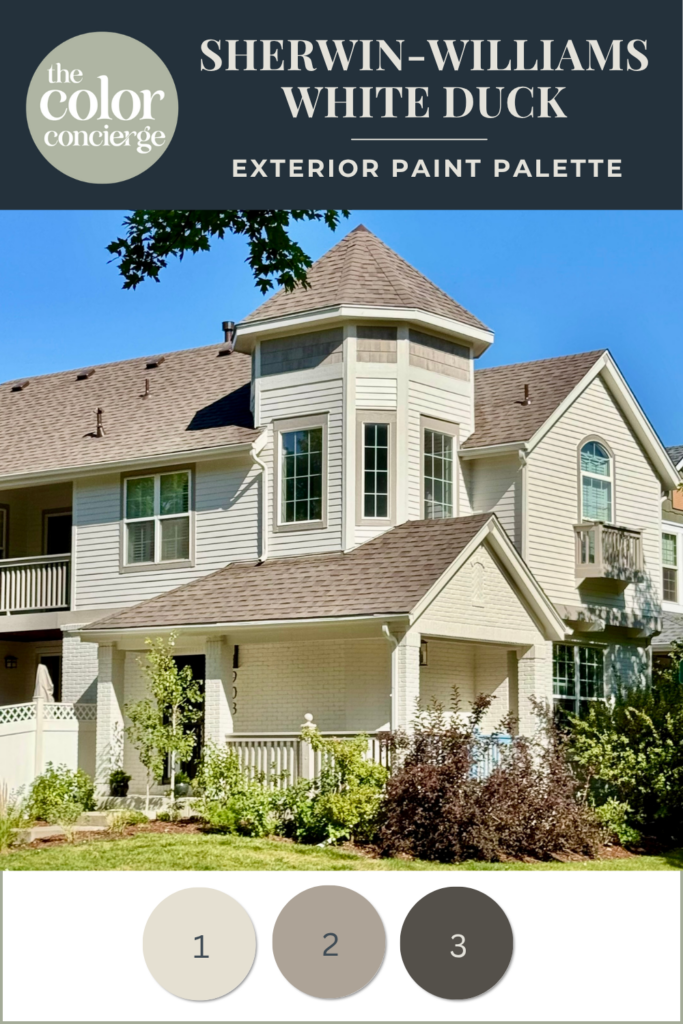 A home features a White Duck exterior color palette.